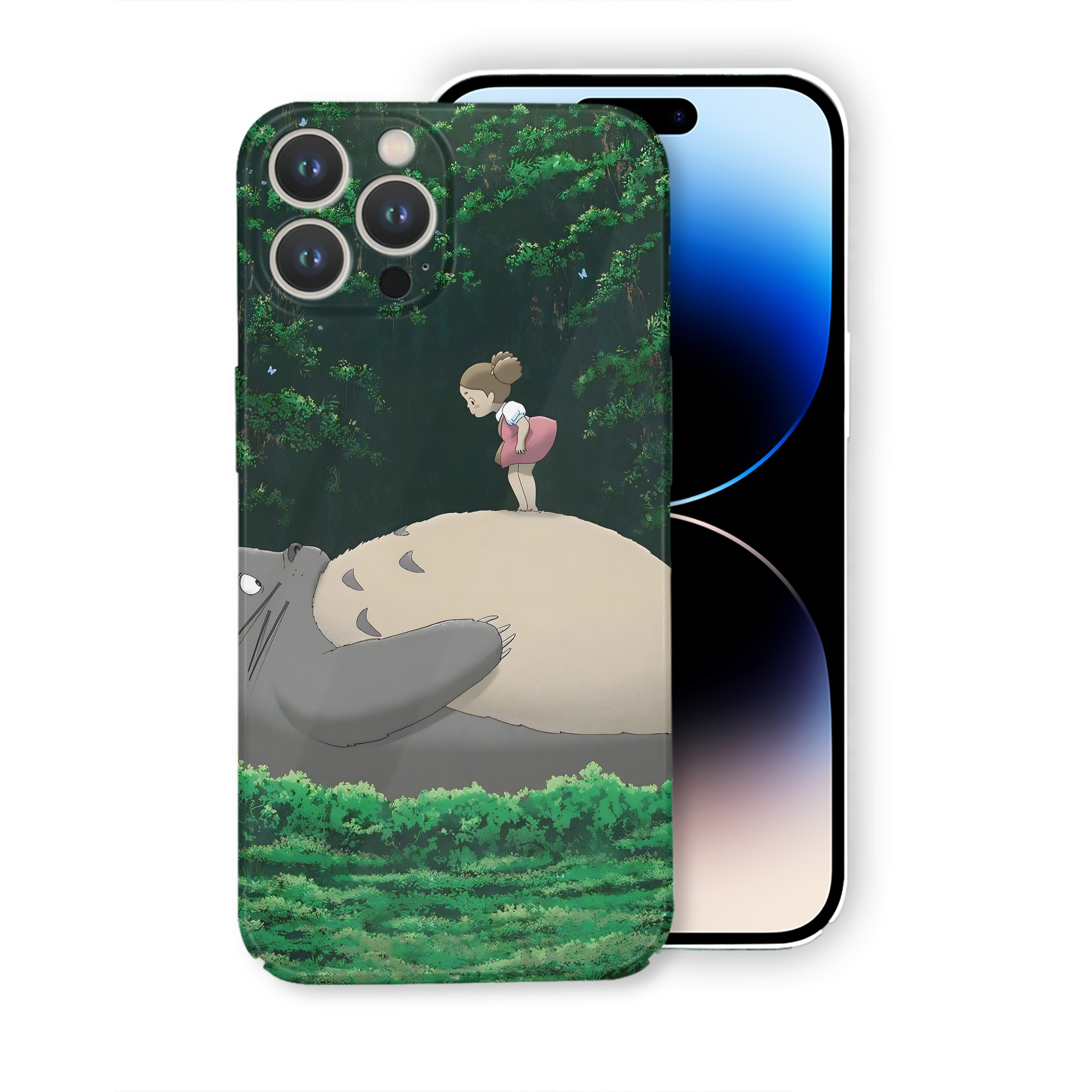（画像用） となりのトトロ 草壁メイ 草壁サツキ My Neighbor Totoro Satsuki Kusakabe Mei Kusakabe 【iPhone 14シリーズ対応】ハードケース